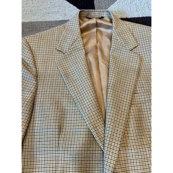 Brooks Brothers Made in Italy Houndstooth Tweed Wool 2Btn Blazer Jacket Sz. 39R - Picture 13 of 16